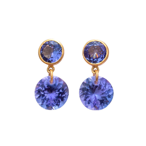 Earrings Incandescence Tanzanite Marie-Hélène de Taillac