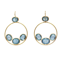 Earrings Gloria Aquamarine