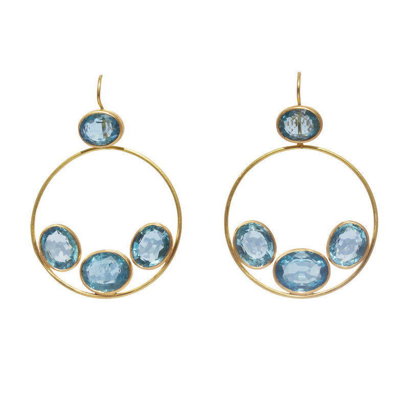 Earrings Gloria Aquamarine