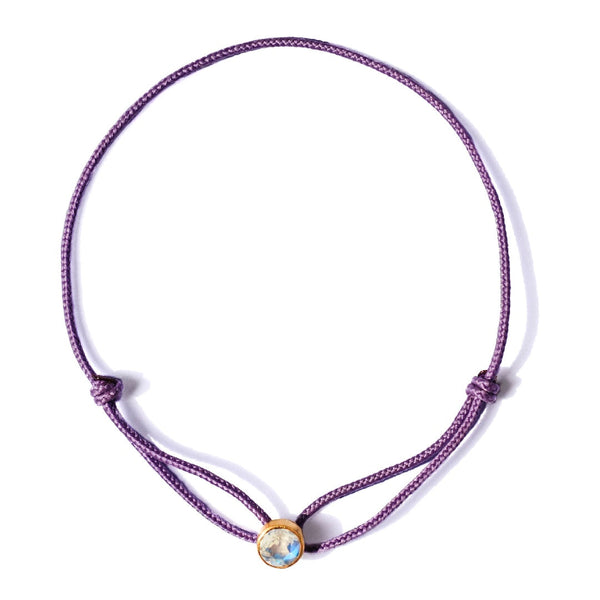 Bracelet Glowing Rainbow moonstone 0,5 cm