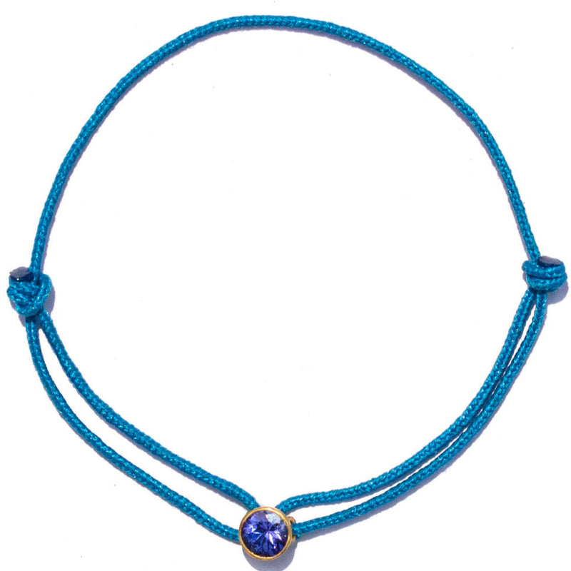 Glowing Tanzanite Bracelet 0.7 cm