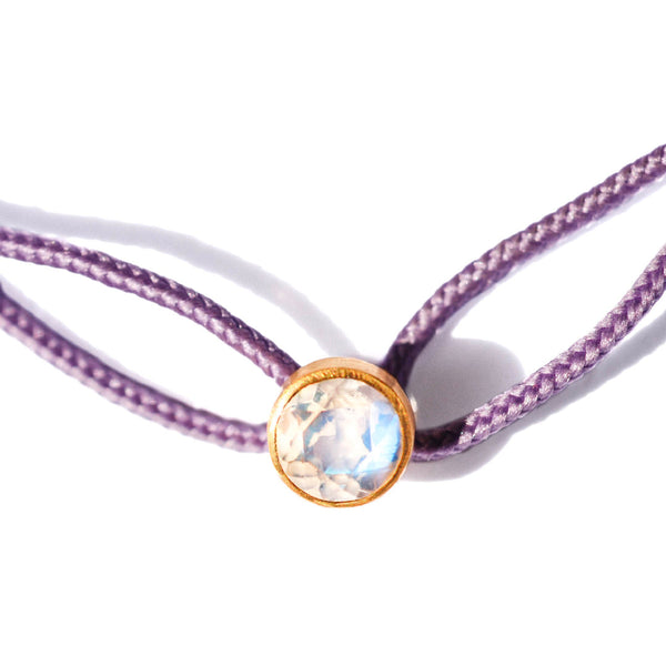 Bracelet Glowing Rainbow moonstone 0,5 cm