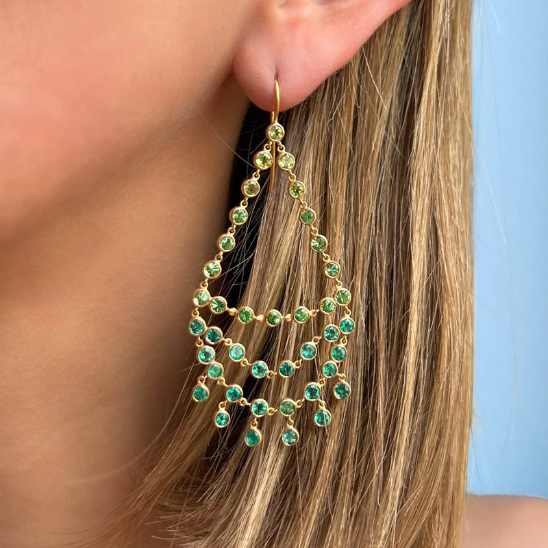 Dancing Emilie Peacock earrings
