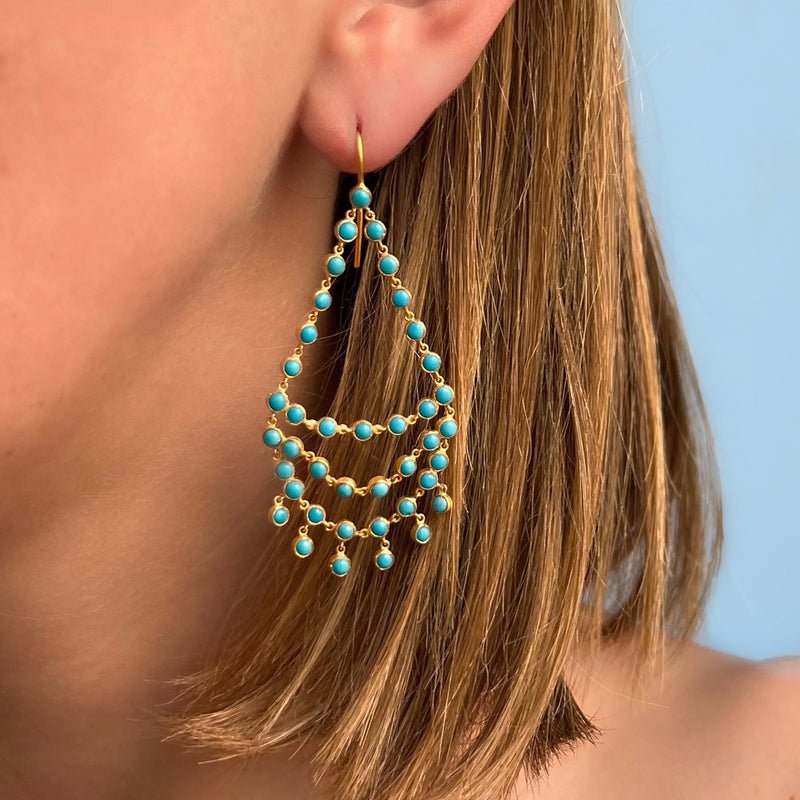 Dancing Emilie Turquoise earrings