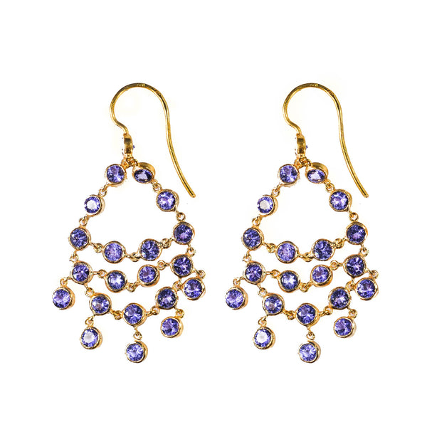 Dancing Emilie Tanzanite earrings