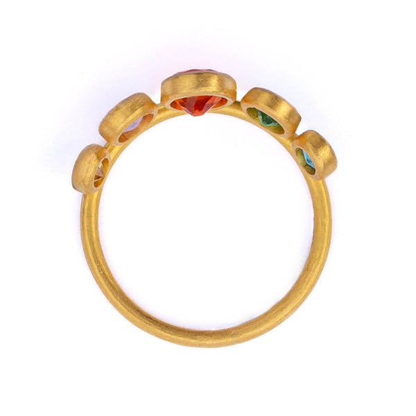 Multicolored Crown Ring