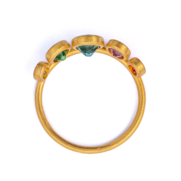 Multicolored Crown Ring