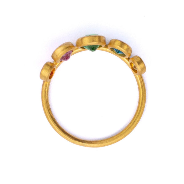 Multicolored Crown Ring