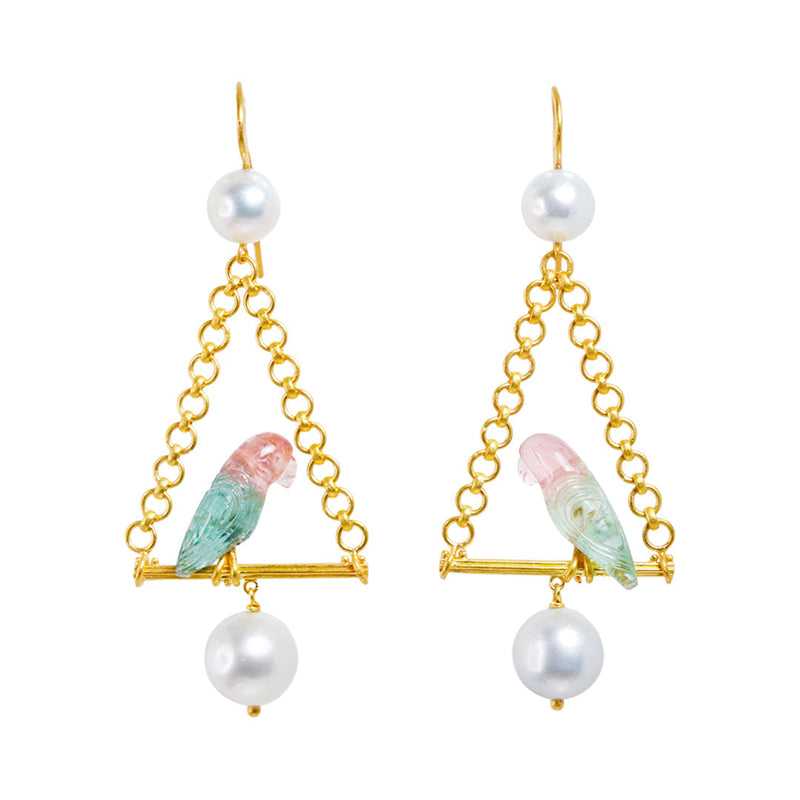 Renaissance Parrot Earrings