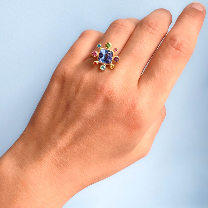 Byzantine Tanzanite ring