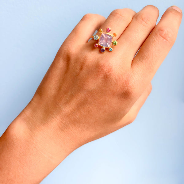 Byzantine Quartz Lavender Ring