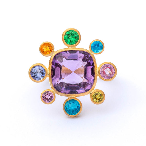 Amethyst Byzantine Ring