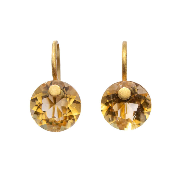 Mini Brilliant Citrine earrings