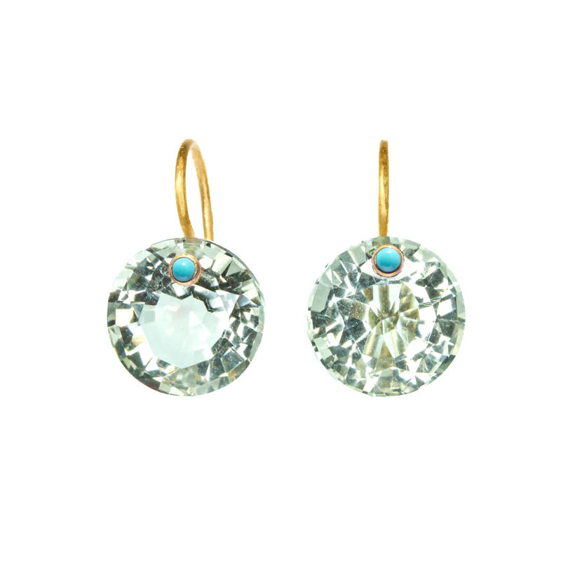 Earrings Mini Gem Quartz green