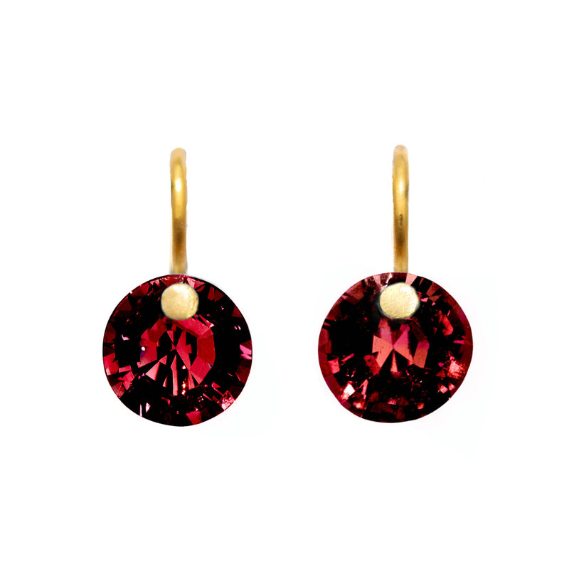 Mini Brilliant Garnet earrings