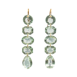 MILADY GREEN QUARTZ EARRINGS