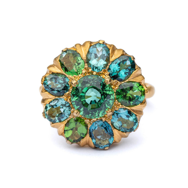 Castafiore green tourmaline ring