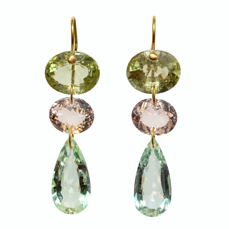 Pastel Gem Drop earrings