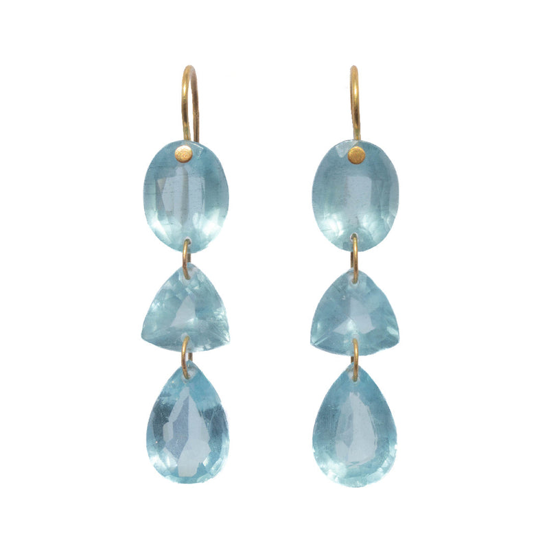 GEM DROP AQUAMARINE EARRINGS