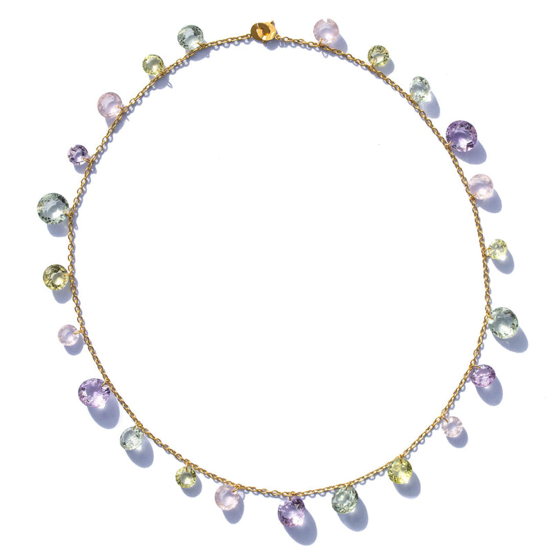 Dangling Sequins Pastel Necklace