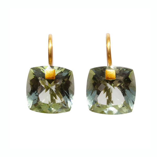 Summer Green Quartz earrings