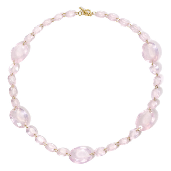 Léonora necklace Rose quartz