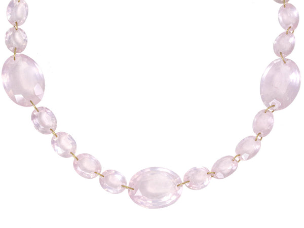 Léonora necklace Rose quartz