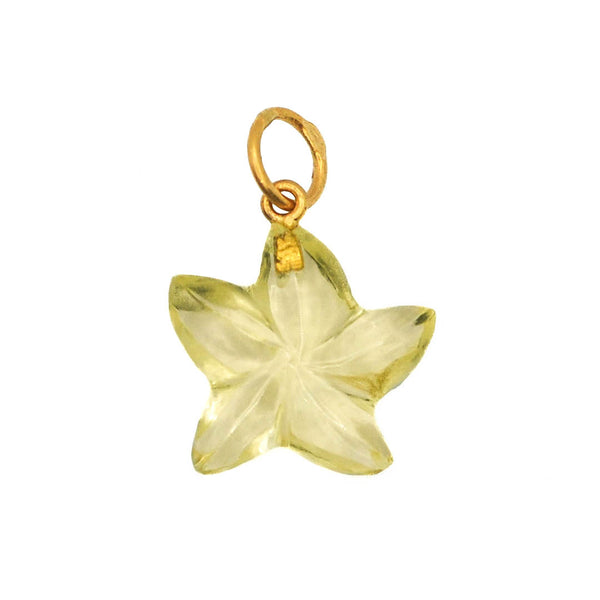 Lemon Quartz Starfish Pendant