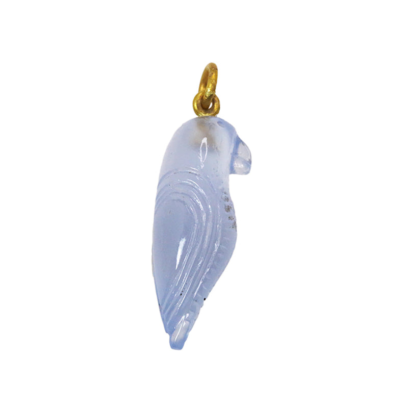 Pendant Blue Chalcedony Budgie