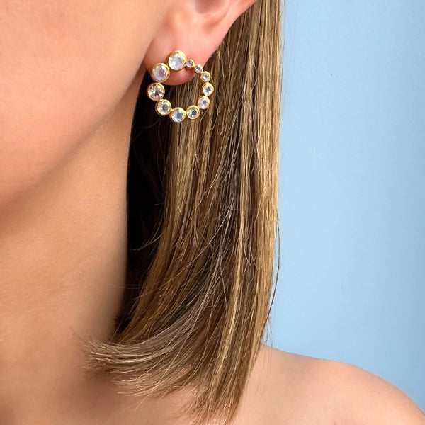 Earrings Dione Moonstone