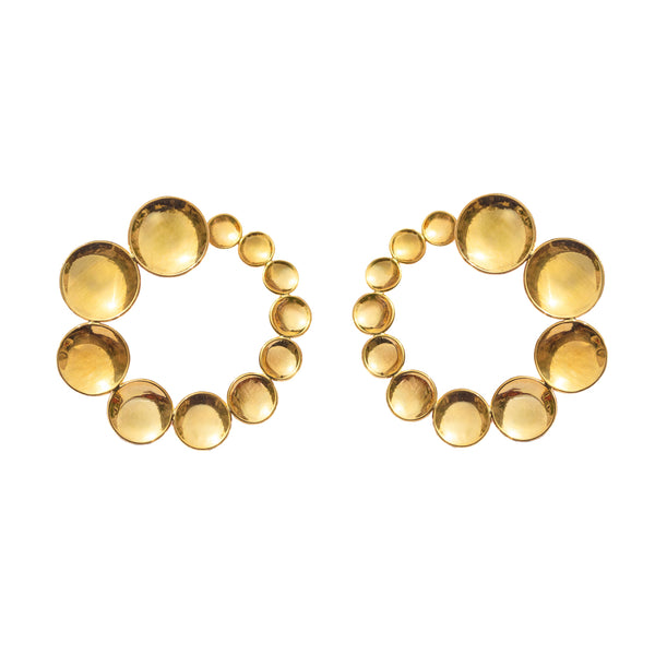Mirror hoop earrings