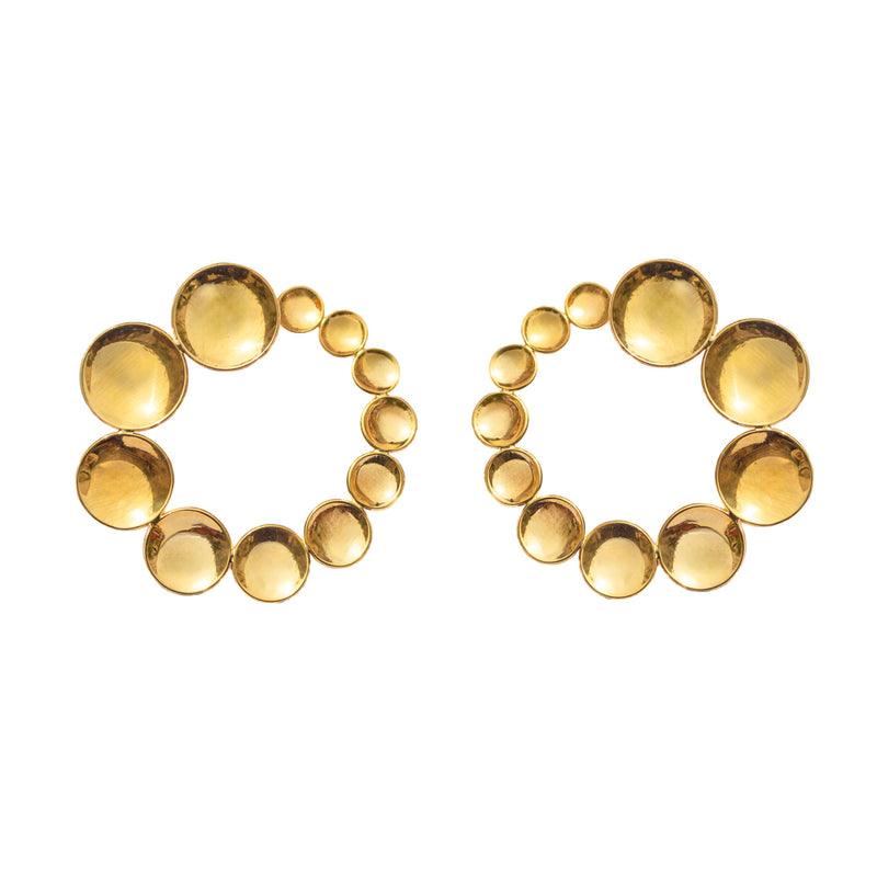 Mirror hoop earrings