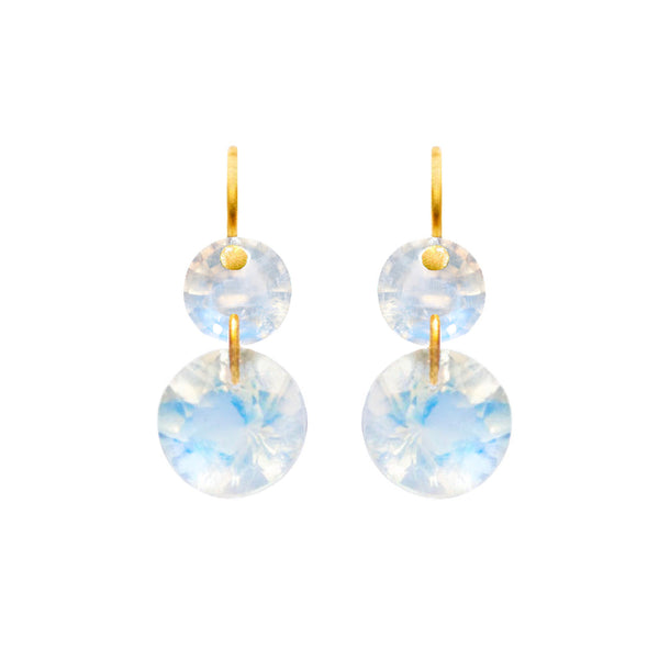 Mini Incandescence Moonstone earrings