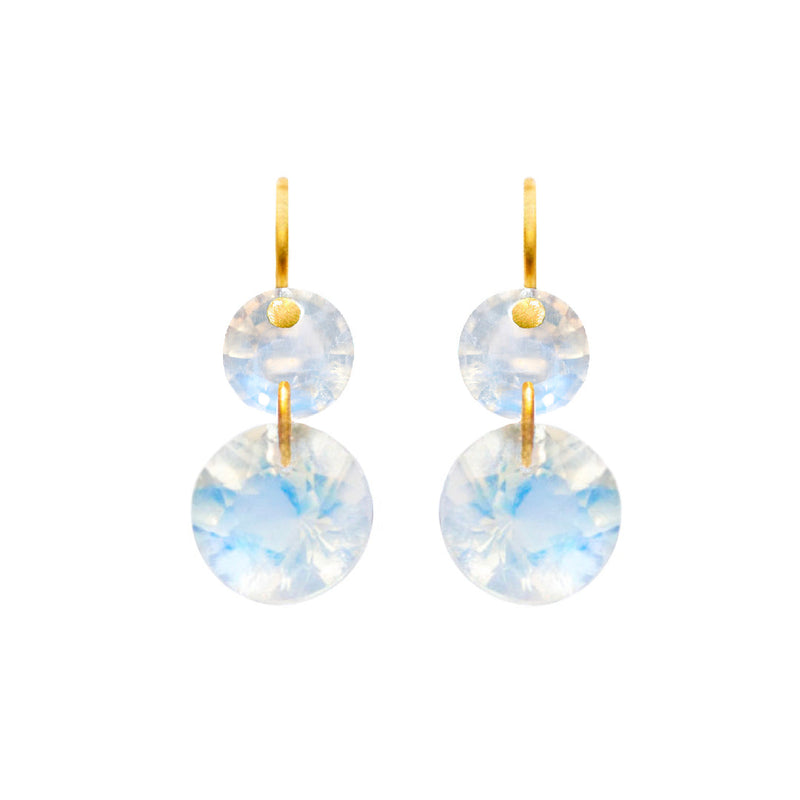 Mini Incandescence Moonstone earrings