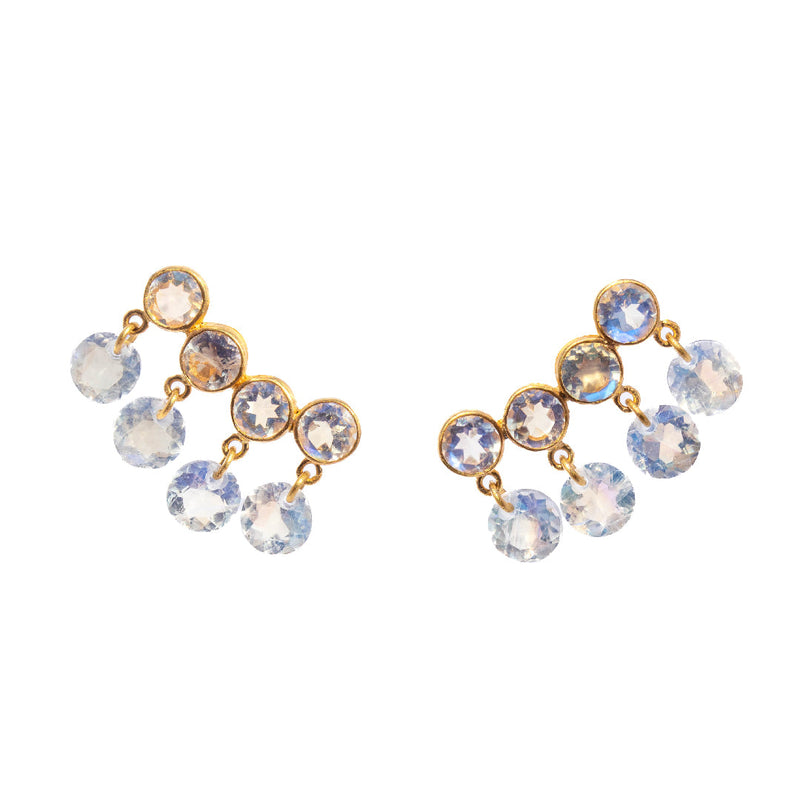 MOONSTONE PENDANT EARRINGS