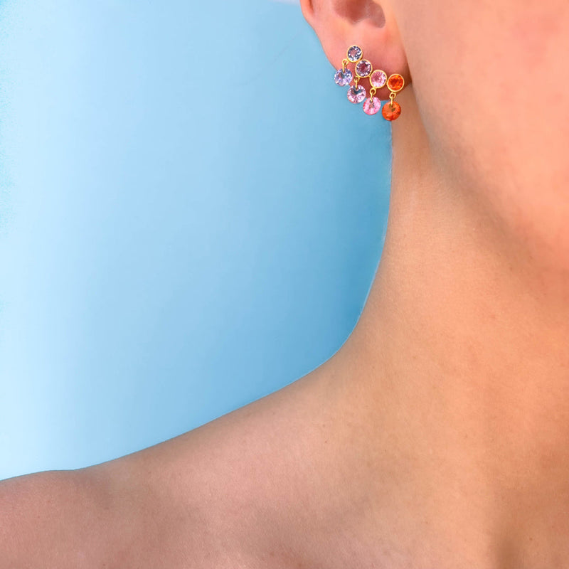 RAINBOW PENDANT EARRINGS