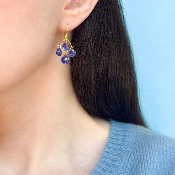 Earrings Piccolo Candeliere Tanzanite