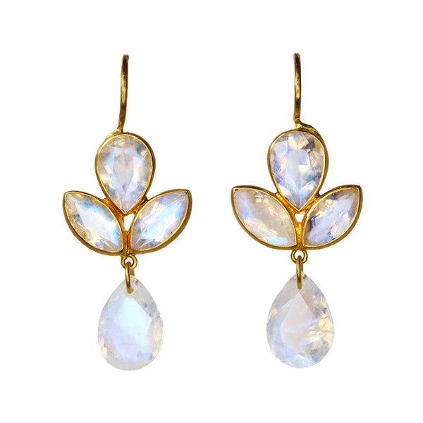 Tulip earrings Moonstone