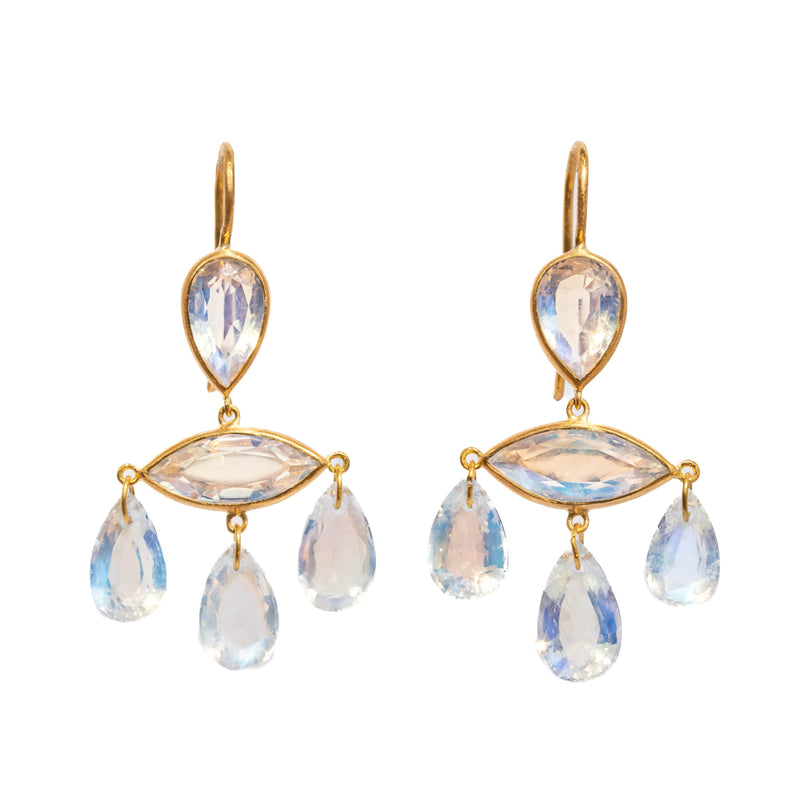 Marquise d'Estrées Moonstone Earrings