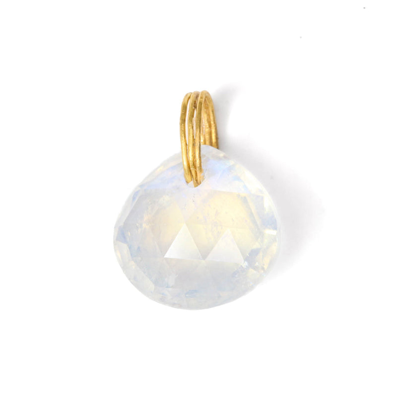 Rainbow Moonstone Briolette Pendant