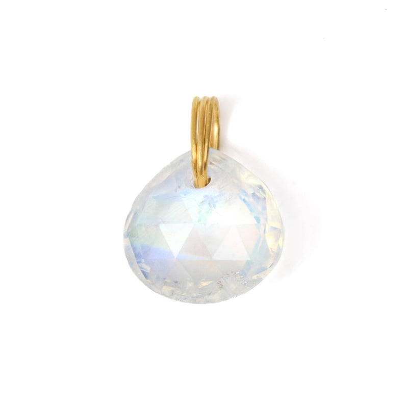 Rainbow Moonstone Briolette Pendant