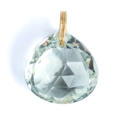 Green Quartz Briolette Pendant 