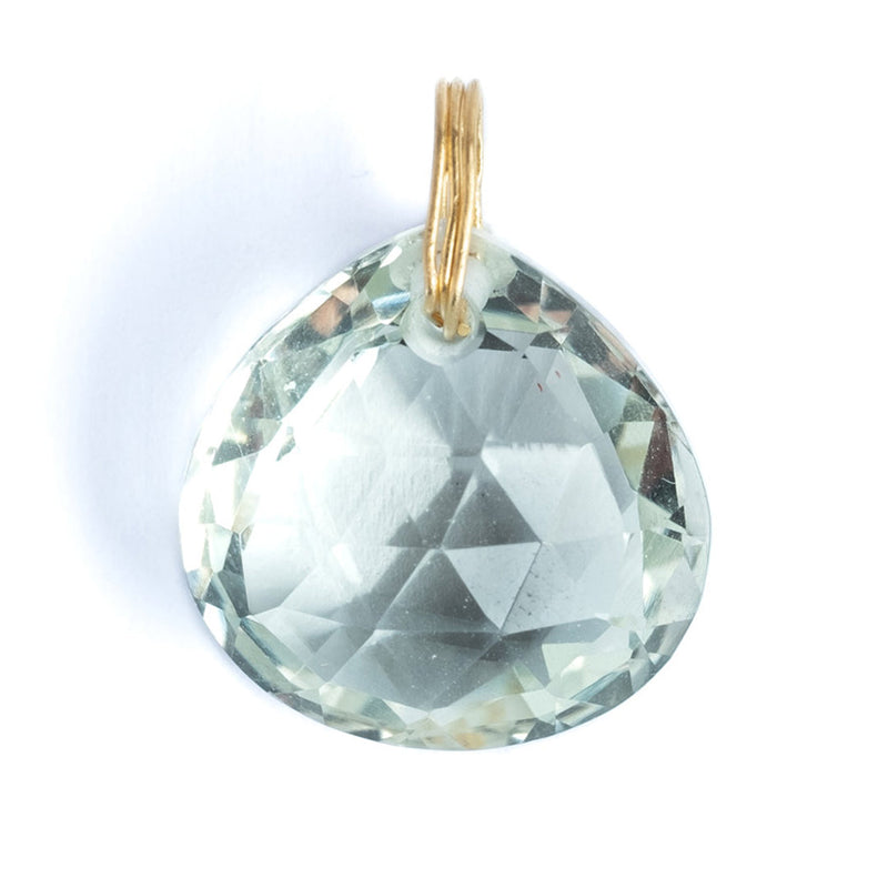 Green Quartz Briolette Pendant 