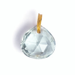 Green Quartz Briolette Pendant 