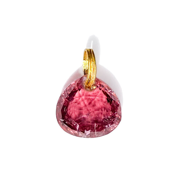 Pink Tourmaline Briolette Pendant