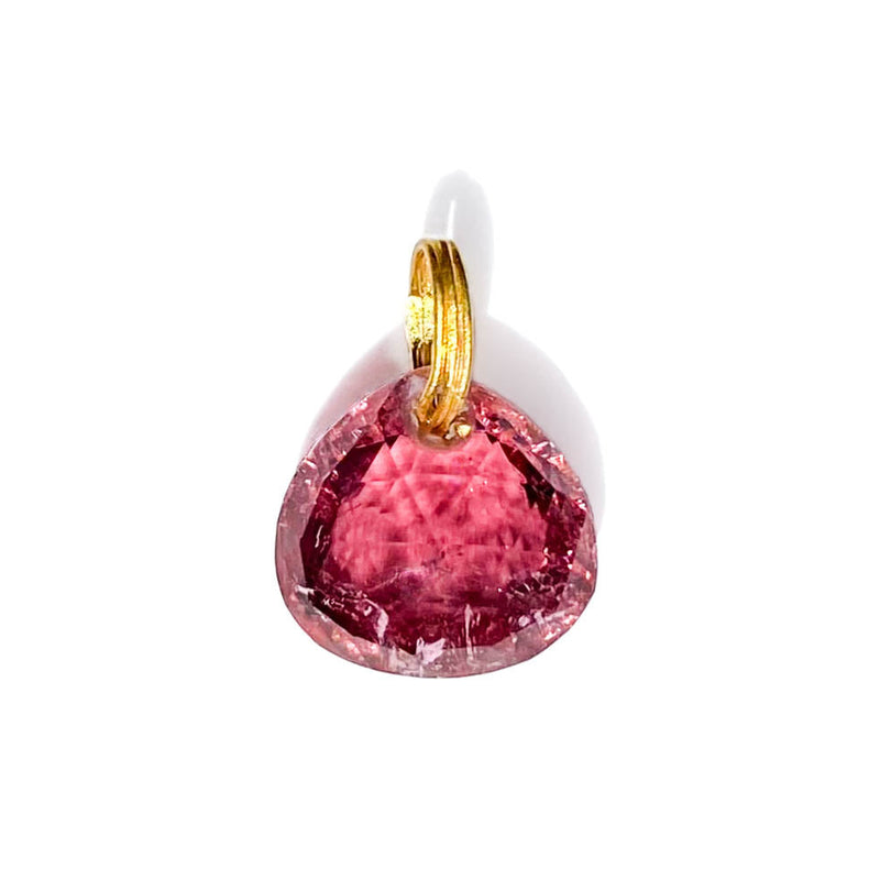 Pink Tourmaline Briolette Pendant