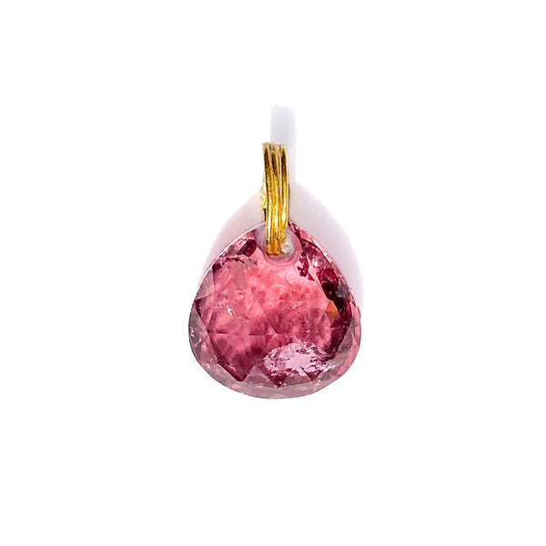 Pink Tourmaline Briolette Pendant