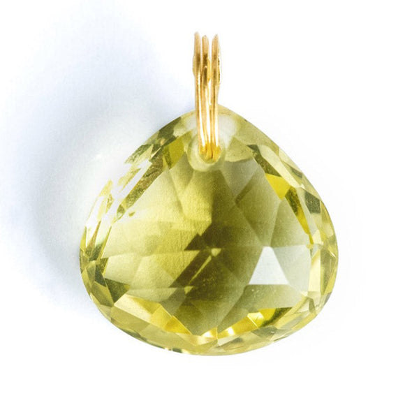 Lemon Quartz Briolette Pendant  