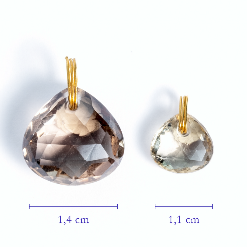  smokey Quartz Briolette Pendant <br>