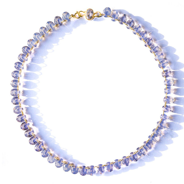 Necklace Collar quartz Lavender
